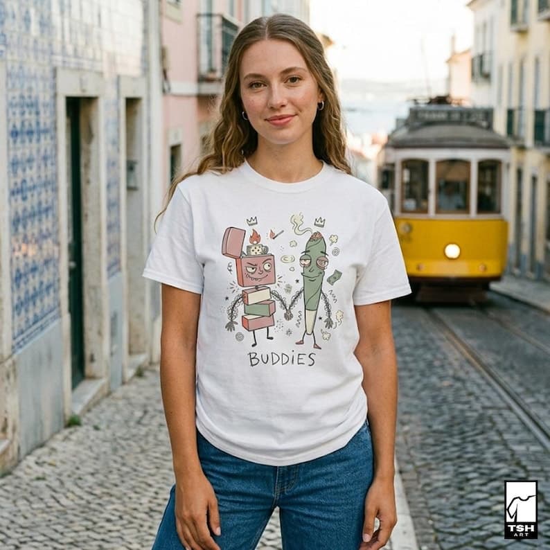buddies tee mockup